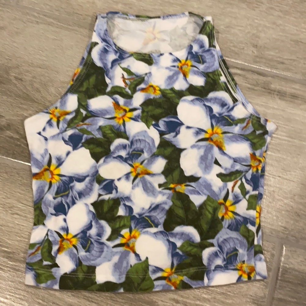 Flower crop top